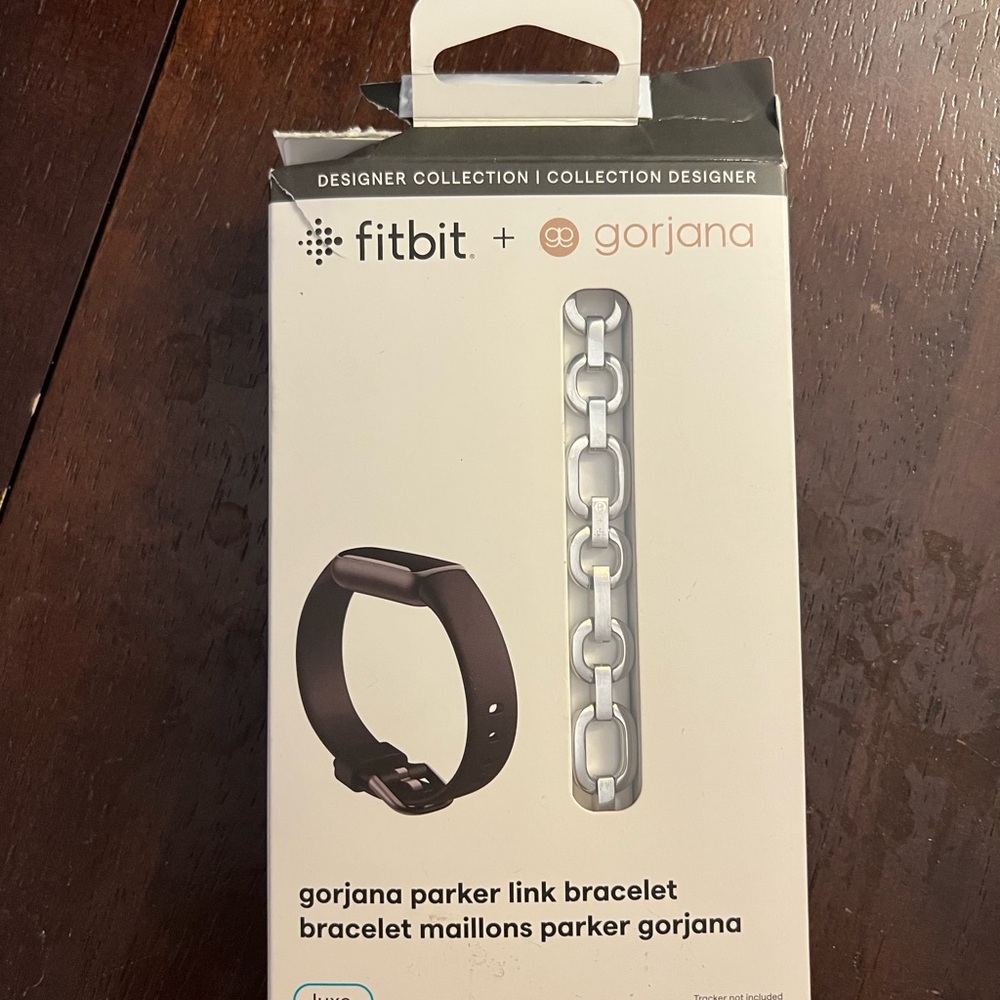 Fitbit Gorjana Parker Link Bracelet - Black and Silver